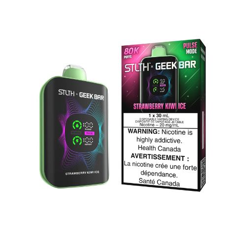 Strawberry Kiwi Ice Disposable Vape | 80,000 Puffs | 30mL Rechargeable