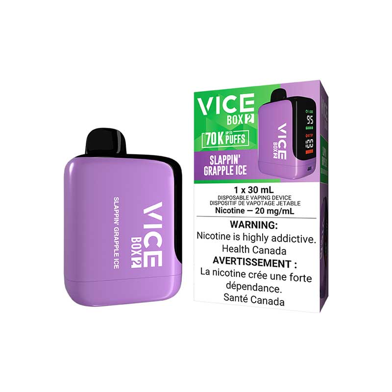 VICE Box 2 70K - Slappin Grapple Ice | 70,000 Puffs | 30mL – Uni Vape